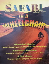 Reading safari magazine : in a wheelchair